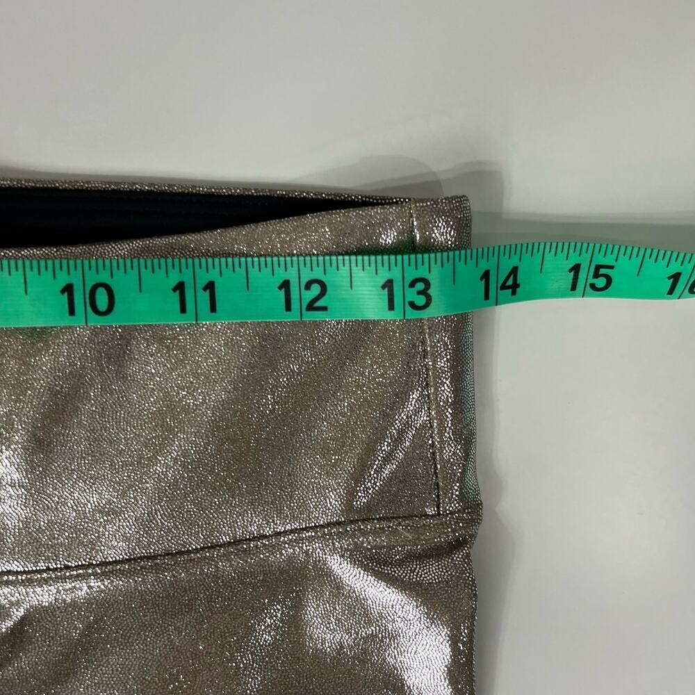 Heroine Sport Marvel Leggings Quartz Size Large Metallic Shine Silver Gold - Picture 13 of 16